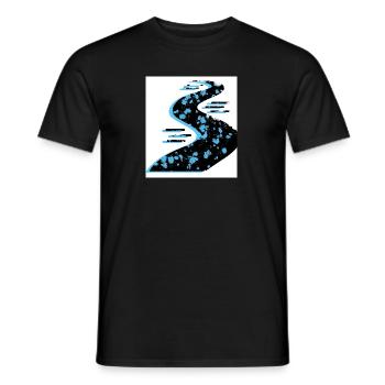 Farbspiel - Männer T-Shirt - Schwarz - Vorne - AI Model Male 178 light (178cm)