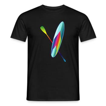 Stand up paddle paddle board coloré - T-shirt homme - noir - Devant - AI Model Male 178 light (178cm)