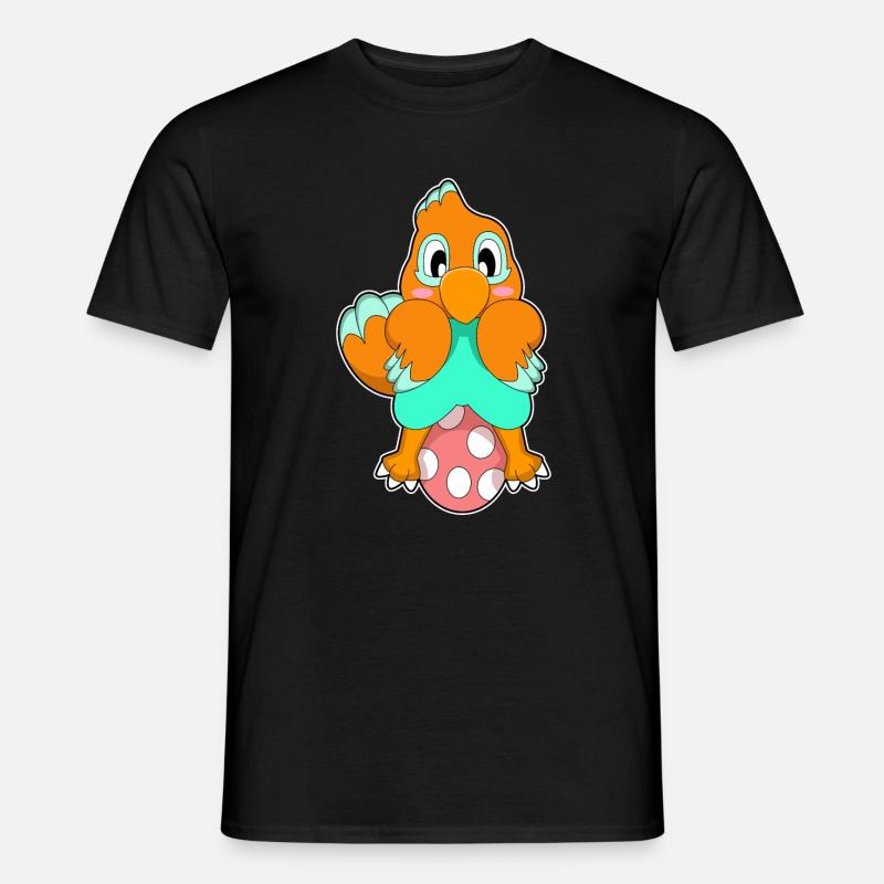 Papagei Ei - Männer T-Shirt - Schwarz