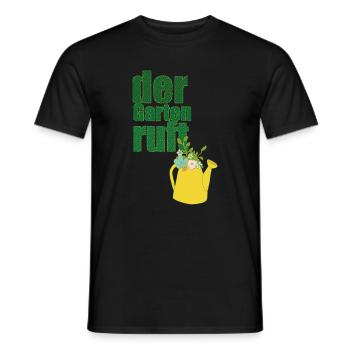 der garten ruft - Männer T-Shirt - Schwarz - Vorne - AI Model Male 178 light (178cm)