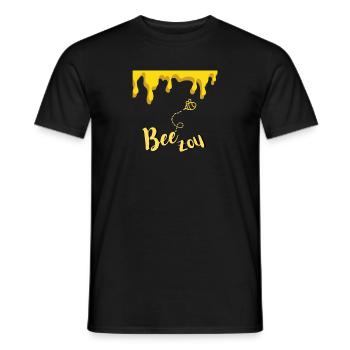 Abeille - T-shirt homme - noir - Devant - AI Model Male 178 light (178cm)