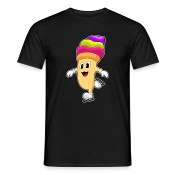 Cupcake Eislaufen Schlittschuhe - Men's T-Shirt - black - Front - AI Model Male 178 light (178cm)