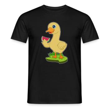 Canard Pastèque - T-shirt homme - noir - Devant - AI Model Male 178 light (178cm)