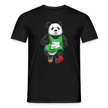 Panda Jogger Jogging Sport - T-shirt homme - noir - Devant - AI Model Male 178 light (178cm)