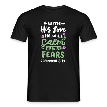Christlicher Bibelvers - Männer T-Shirt - Schwarz - Vorne - AI Model Male 178 light (178cm)