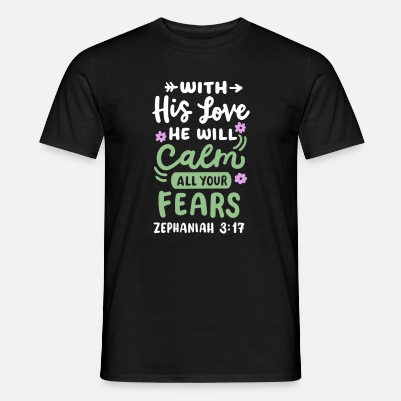 Christlicher Bibelvers - Männer T-Shirt - Schwarz