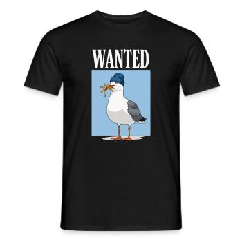 Gesucht Möwe Eiscreme Abenteuer - T-shirt homme - noir - Devant - AI Model Male 178 light (178cm)