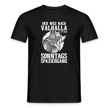 Mittelalter Schildwall Mittelaltermarkt Wikinger - Männer T-Shirt - Schwarz - Vorne - AI Model Male 178 light (178cm)