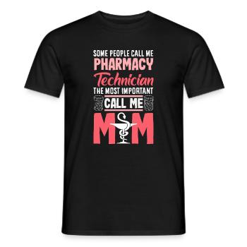 Apotheker Pharmazeutisch-technischer - Männer T-Shirt - Schwarz - Vorne - AI Model Male 178 light (178cm)