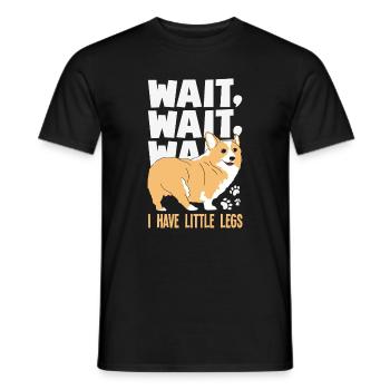 Wait for me, I've got little legs - Men's T-Shirt - black - Front - AI Model Male 178 light (178cm)