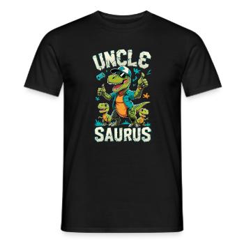 Oncle T-Rex - T-shirt homme - noir - Devant - AI Model Male 178 light (178cm)