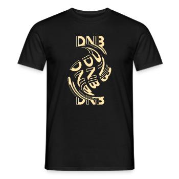 Dnb Outfit Drum & Bass Rave-Outfit Trippy - Männer T-Shirt - Schwarz - Vorne - AI Model Male 178 light (178cm)