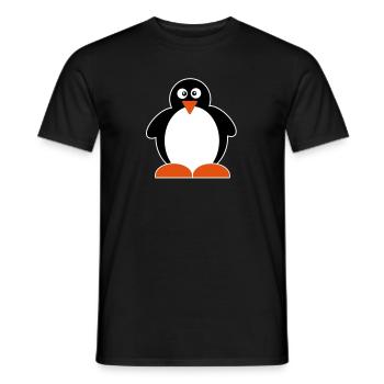 Pinguin - Männer T-Shirt - Schwarz - Vorne - AI Model Male 178 light (178cm)