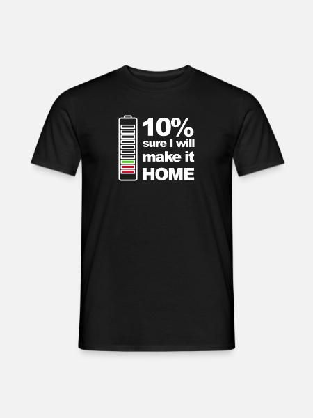 eBike 10% sure. - Men's T-Shirt - black