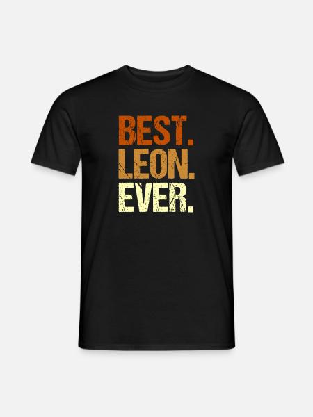 Leon - Männer T-Shirt - Schwarz