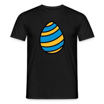 Osterei Easter Egg Ostern Geschenkidee - Männer T-Shirt - Schwarz - Vorne - AI Model Male 178 light (178cm)