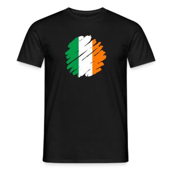 Irland Flagge Vintage Irische Fahne Dublin - Männer T-Shirt - Schwarz - Vorne - AI Model Male 178 light (178cm)