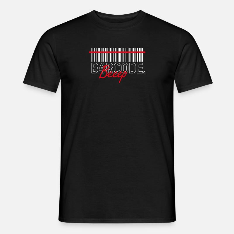 B4RCODE. Beep - Männer T-Shirt - Schwarz