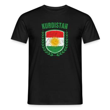Kurdistan - T-shirt homme - noir - Devant - AI Model Male 178 light (178cm)