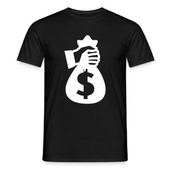 Monnaie Monnaie Silhouette - T-shirt homme - noir - Devant - AI Model Male 178 light (178cm)