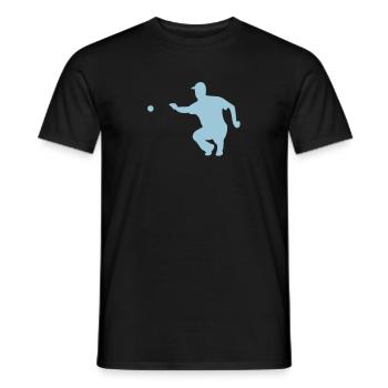 petanque1 pointer ball - Men's T-Shirt - black - Front - AI Model Male 178 light (178cm)