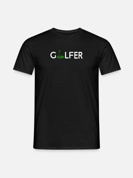 Golfer - Männer T-Shirt - Schwarz