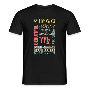 Horoskop Element Planet - Männer T-Shirt - Schwarz - Vorne - AI Model Male 178 light (178cm)