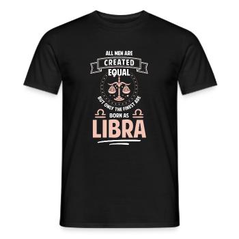 Birthday Zodiac Sign Date of Birth Birth - Men's T-Shirt - black - Front - AI Model Male 178 light (178cm)