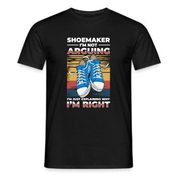 Schuhmacher Beruf Humor Schusterin - Männer T-Shirt - Schwarz - Vorne - AI Model Male 178 light (178cm)