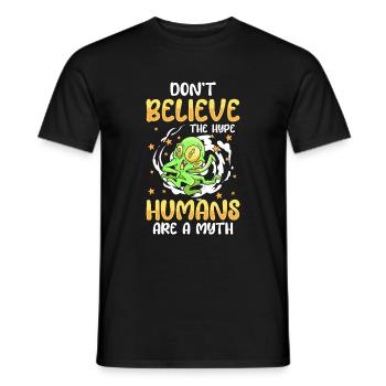 Außerirdischer Raumschiff Außerirdisch Aliens - Männer T-Shirt - Schwarz - Vorne - AI Model Male 178 light (178cm)