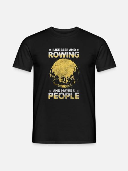 Rowing Machine Sport Competition - Men's T-Shirt - black