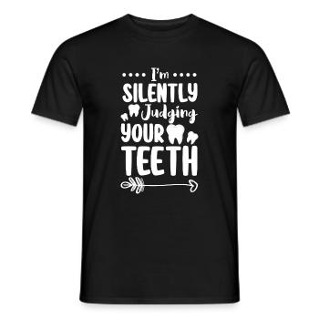 Teeth Profession Nursing Jaw - Men's T-Shirt - black - Front - AI Model Male 178 light (178cm)