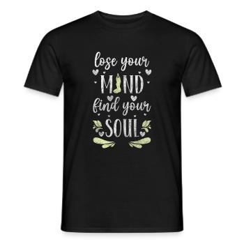 Yoga Erleuchtung Achtsamkeit Om - Männer T-Shirt - Schwarz - Vorne - AI Model Male 178 light (178cm)