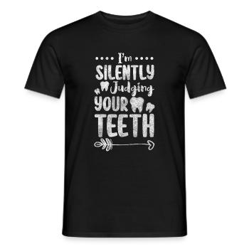 Dents Vocation Appareils Dentifrice - T-shirt homme - noir - Devant - AI Model Male 178 light (178cm)