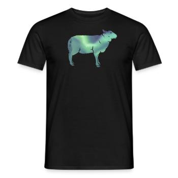 Iceland Sheep Icelandic Sheep IcelandIc Lights - Men's T-Shirt - black - Front - AI Model Male 178 light (178cm)