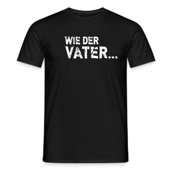 Wie der Vater so der Sohn bester Papa Geschenkidee - Männer T-Shirt - Schwarz - Vorne - AI Model Male 178 light (178cm)
