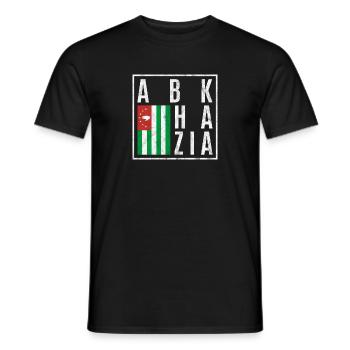 Abkhazia - Men's T-Shirt - black - Front - AI Model Male 178 light (178cm)