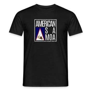 American Samoa - Men's T-Shirt - black - Front - AI Model Male 178 light (178cm)