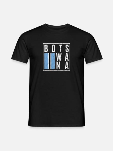 Botswana - Männer T-Shirt - Schwarz