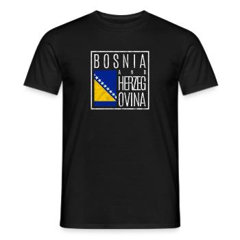 Bosnia and Herzegovina - Men's T-Shirt - black - Front - AI Model Male 178 light (178cm)