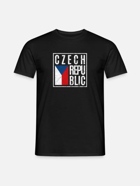 République tchèque - T-shirt homme - noir