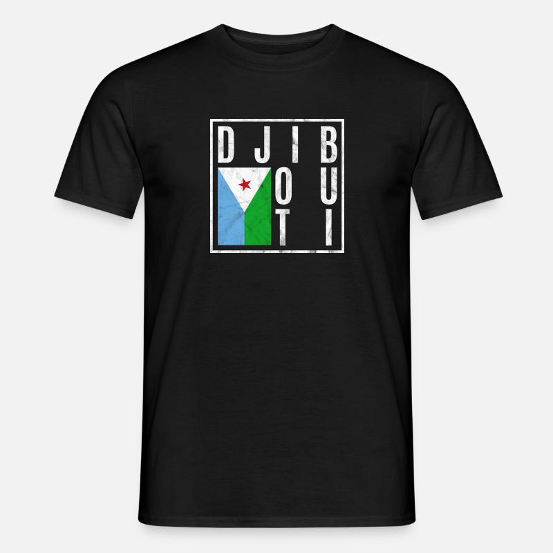 Dschibuti - Männer T-Shirt - Schwarz