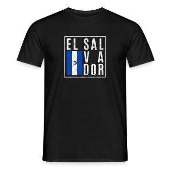 El Salvador - Men's T-Shirt - black - Front - AI Model Male 178 light (178cm)