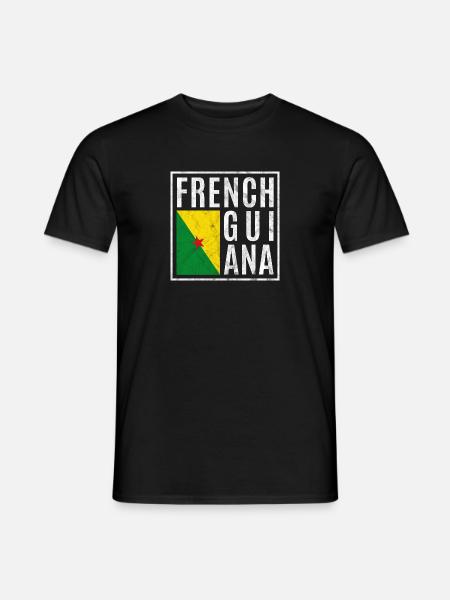 French Guiana - Men's T-Shirt - black