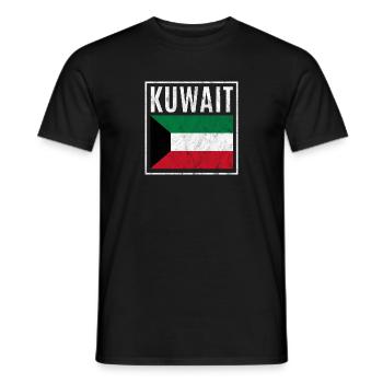 Kuwait - Männer T-Shirt - Schwarz - Vorne - AI Model Male 178 light (178cm)