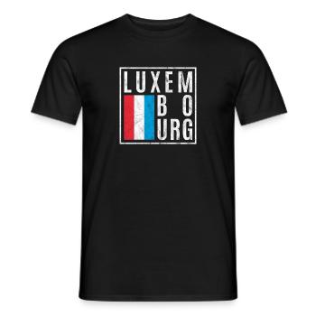 Luxembourg - Men's T-Shirt - black - Front - AI Model Male 178 light (178cm)