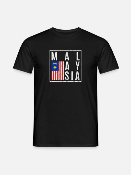 Malaysia - Men's T-Shirt - black