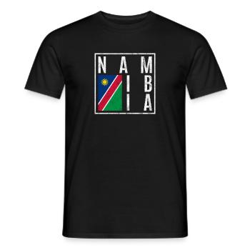 Namibia - Männer T-Shirt - Schwarz - Vorne - AI Model Male 178 light (178cm)