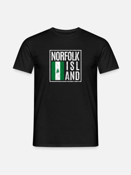 Norfolkinsel - Männer T-Shirt - Schwarz