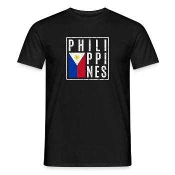 Philippines - T-shirt homme - noir - Devant - AI Model Male 178 light (178cm)